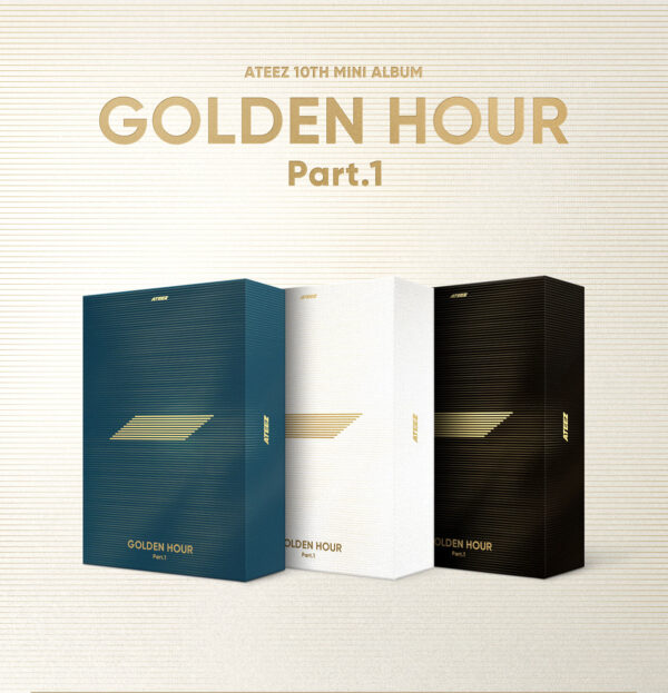 ATEEZ - 10th Mini Album [GOLDEN HOUR : Part.1] (BLUE HOUR Ver. Diary Ver. Golden hour ver. ) Kaeguli KPOP Shop Albums and Merchandise
