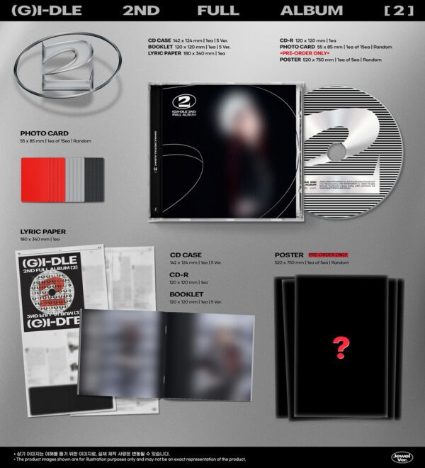 (G)I-DLE - 2nd Full Album [2] (Jewel Ver.) (SOYEON Ver.) Kaeguli KPOP Shop Albums and Merchandise