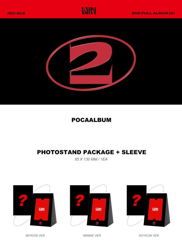 ((G)I-DLE - 2nd Full Album [2] (POCAALBUM Ver.) (YUQI Ver. , MYEON ver. ) Kaeguli KPOP Shop Albums and Merchandise