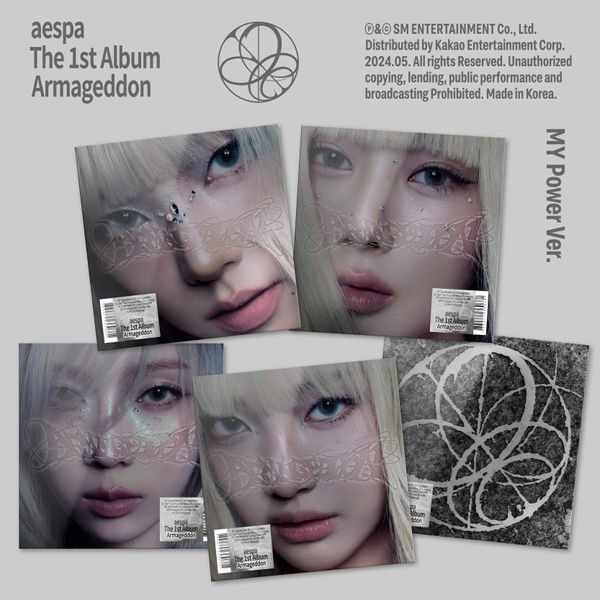 aespa - The 1st Album [Armageddon] (MY Power Ver.) (GISELLE Ver. , GROUP Ver. , KARINA Ver. , NINGNING Ver. , WINTER Ver. ) Kaeguli KPOP Shop Albums and Merchandise