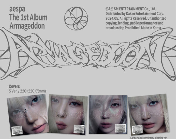 aespa - The 1st Album [Armageddon] (MY Power Ver.) (GISELLE Ver. , GROUP Ver. , KARINA Ver. , NINGNING Ver. , WINTER Ver. ) Kaeguli KPOP Shop Albums and Merchandise