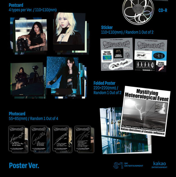 aespa - The 1st Album [Armageddon] (Poster Ver.) (GISELLE Ver. , NINNING ver. , Winter ver. ) Kaeguli KPOP Shop Albums and Merchandise