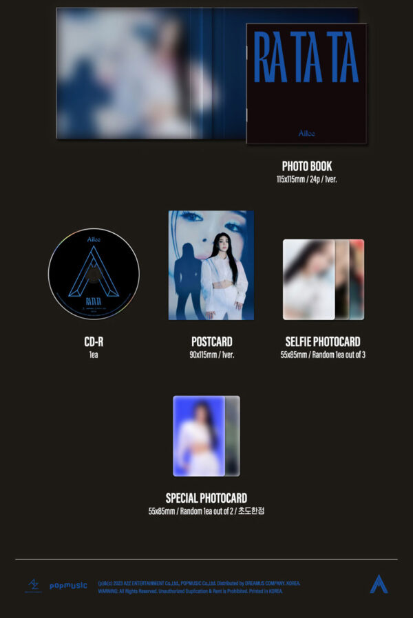 Ailee - Sigle Album [RA TA TA] kaeguli kpop albums and merchandise