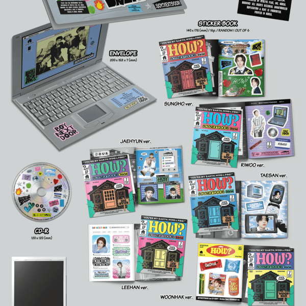 BOYNEXTDOOR - 2nd EP [HOW?] (Sticker ver.) (Random) Kaeguli KPOP Shop Albums and Merchandise