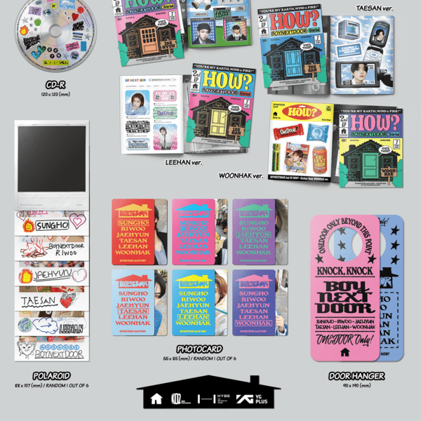 BOYNEXTDOOR - 2nd EP [HOW?] (Sticker ver.) (Random) Kaeguli KPOP Shop Albums and Merchandise