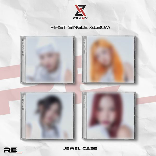 CRAXY - 1st Single Album [RE_] (Jewel Ver.) (RE_VAMP Ver.) kaeguli kpop albums and merchandise