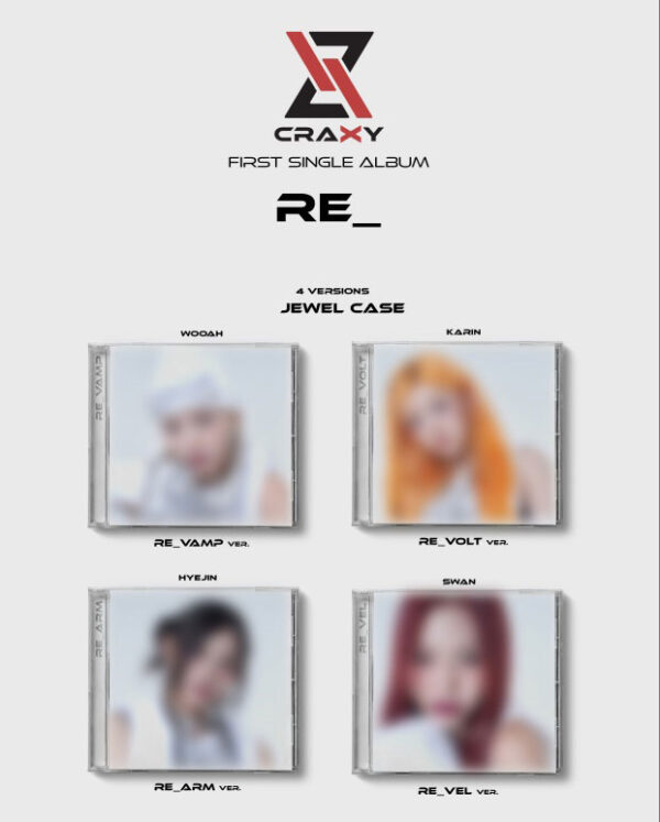 CRAXY - 1st Single Album [RE_] (Jewel Ver.) (RE_VAMP Ver.) kaeguli kpop albums and merchandise