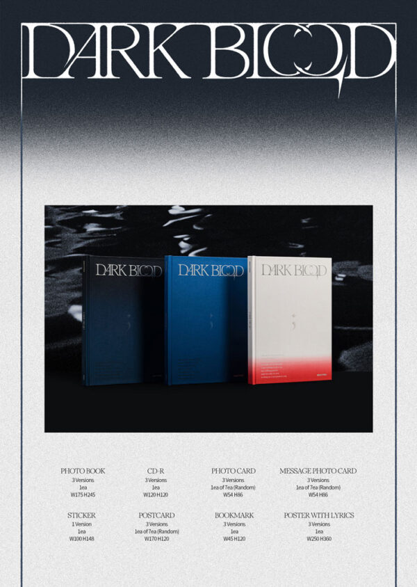 ENHYPEN - [DARK BLOOD] (Half Ver. Full Ver. New ver. ) Kaeguli KPOP Shop Albums and Merchandise