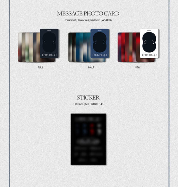 ENHYPEN - [DARK BLOOD] (Half Ver. Full Ver. New ver. ) Kaeguli KPOP Shop Albums and Merchandise