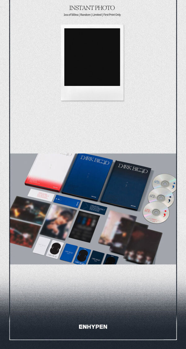 ENHYPEN - [DARK BLOOD] (Half Ver. Full Ver. New ver. ) Kaeguli KPOP Shop Albums and Merchandise