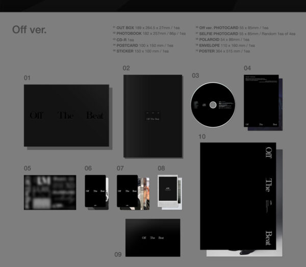 I.M - 3rd EP [Off The Beat] (Photobook Ver.) (Beat Ver.) kaeguli kpop albums and merchandise