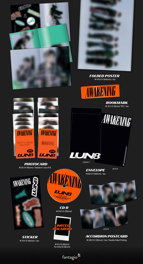LUN8 - 3rd Mini Album [AWAKENING] (Hip Ver.) kaeguli kpop albums and merchandise