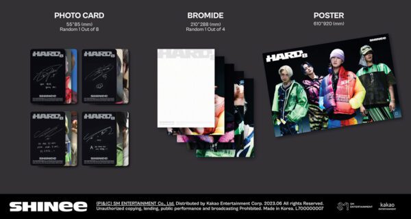 SHINee - The 8th Album [HARD] (Photo Book Ver.) (Random Ver.) Kaeguli KPOP Shop Albums and Merchandise