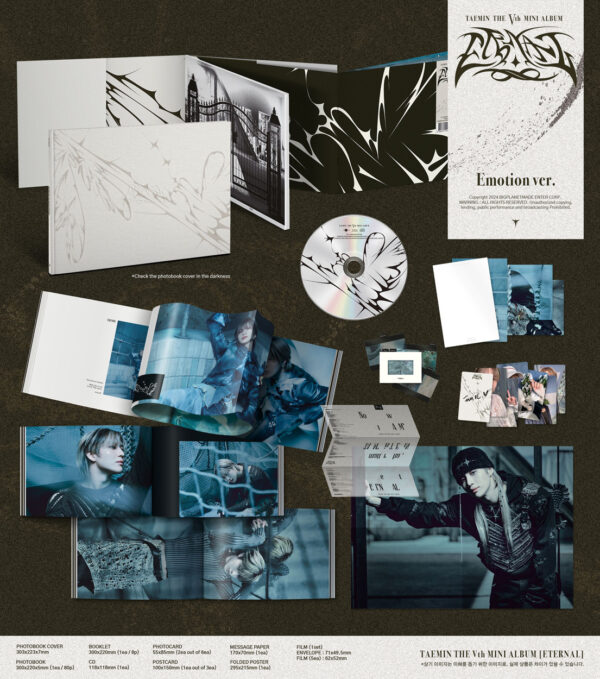 TAEMIN - The 5th Mini Album [ETERNAL] (Random Ver.) kaeguli kpop albums and merchandise