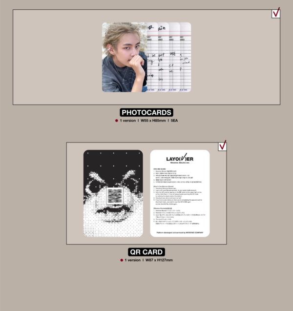 V - [Layover] (Weverse Albums ver.) kaeguli kpop albums and merchandise