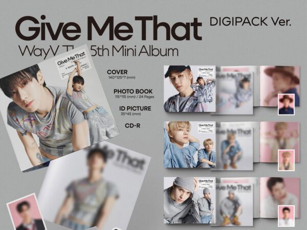 WayV - 5th Mini Album [Give Me That] (Digipack Ver.) (KUN Ver., Ten ver. , XIAojun ver. , hendery ver. , yangyang ver. ) Kaeguli KPOP Shop Albums and Merchandise