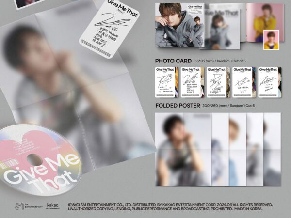 WayV - 5th Mini Album [Give Me That] (Digipack Ver.) (KUN Ver., Ten ver. , XIAojun ver. , hendery ver. , yangyang ver. ) Kaeguli KPOP Shop Albums and Merchandis