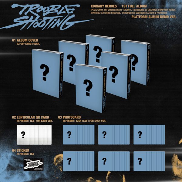 Xdinary Heroes - 1st Album [Troubleshooting] (PLATFORM ALBUM) (JOOYEON Ver. Jungsu ver) Kaeguli KPOP Shop Albums and Merchandise