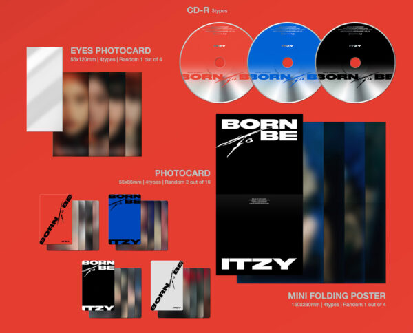 ITZY - [BORN TO BE] (STANDARD VER.) (A Ver. , B Ver. ) Kaeguli KPOP Shop Albums and Merchandise