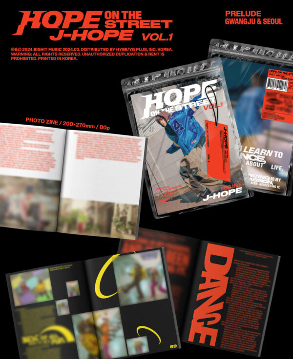 j-hope - Special Album [HOPE ON THE STREET VOL.1] (Random ver.) kaeguli kpop albums and merchandise