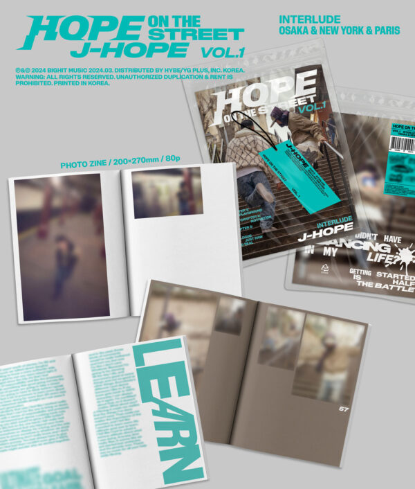 j-hope - Special Album [HOPE ON THE STREET VOL.1] (Random ver.) kaeguli kpop albums and merchandise