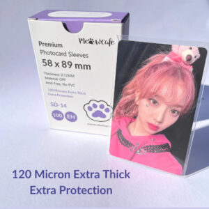 Photocard Sleeve - Premium 59 x 89 mm [Clear] kaeguli kpop shop albums and merchandise