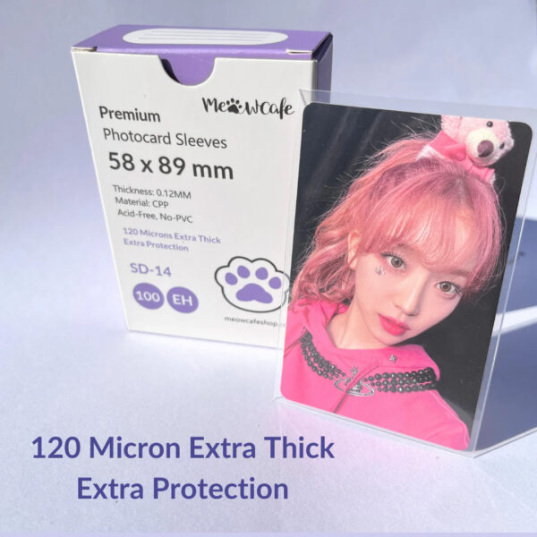 Photocard Sleeve - Premium 59 x 89 mm [Clear] kaeguli kpop shop albums and merchandise
