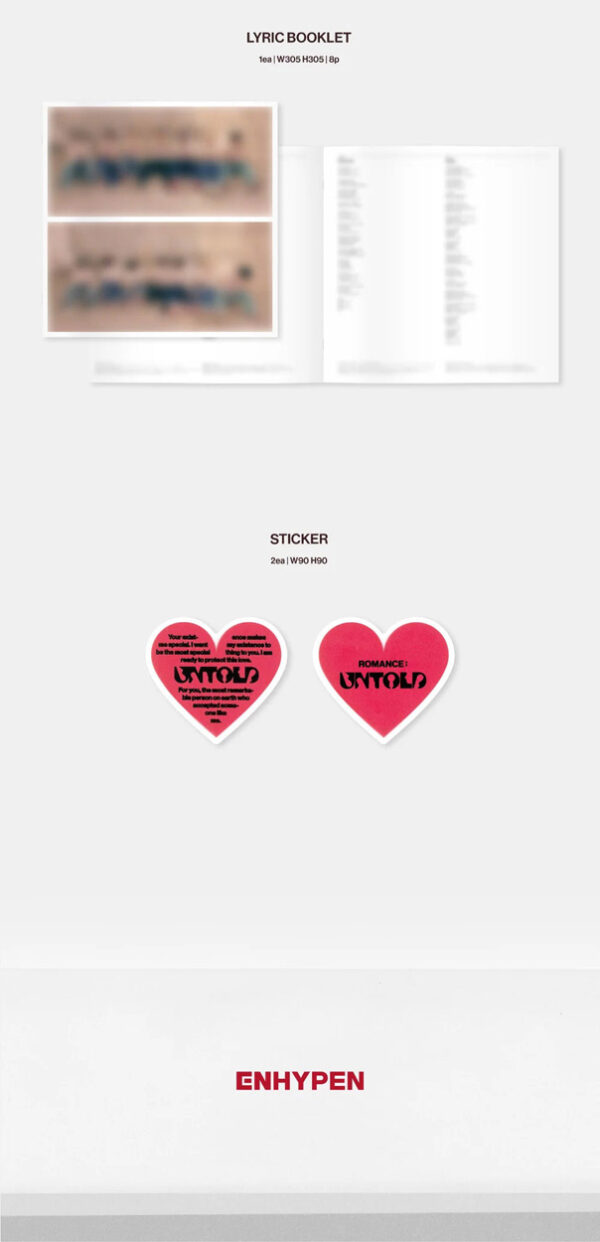 ENHYPEN - [ROMANCE : UNTOLD] LP kaeguli kpop shop albums and merchandise