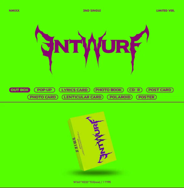 NMIXX - 2ND SINGLE ALBUM [ENTWURF] LIMITED Ver. kaeguli kpop shop albums and merchandise