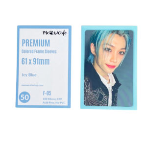 Photocard Sleeve - Premium 61 x 91 mm [Pastel Blue] (50 Sleeves per box) kaeguli kpop shop albums and merchandise