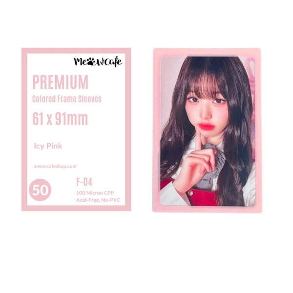 Photocard Sleeve - Premium 61 x 91 mm [Light Pink] (4 Sleeves) kaeguli kpop shop albums and merchandise
