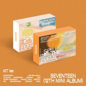 SEVENTEEN - 12th Mini Album [SPILL THE FEELS] (KiT Ver.) (orange white ) Feel you feel new kaeguli kpop shop albums and merchandise