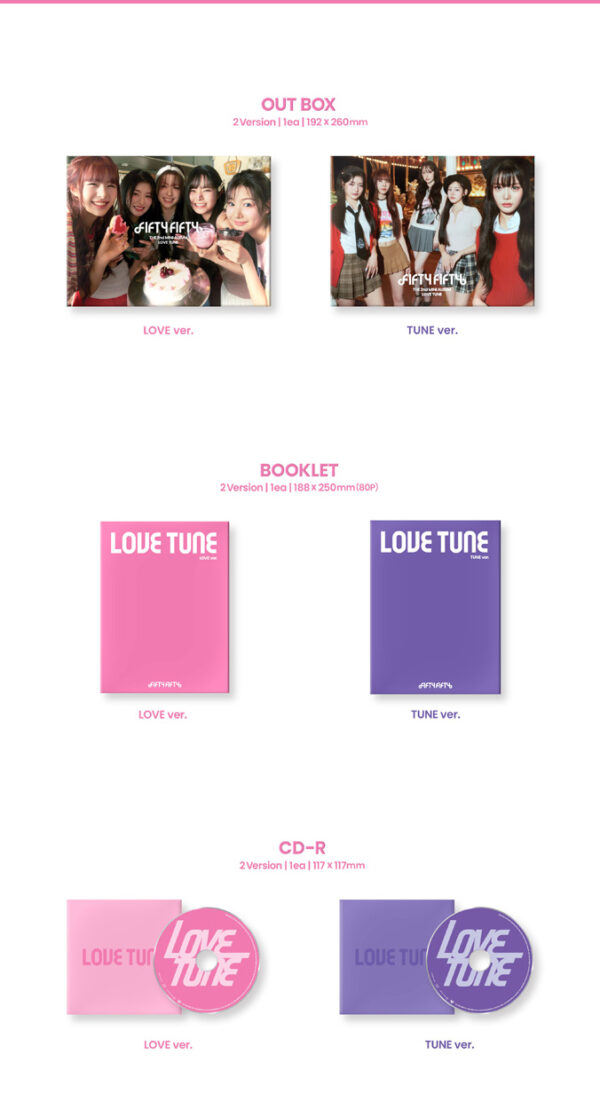 FIFTY FIFTY - 2nd Mini Album [Love Tune] (LOVE ver.) tune version kaeguli kpop shop albums and merchandise