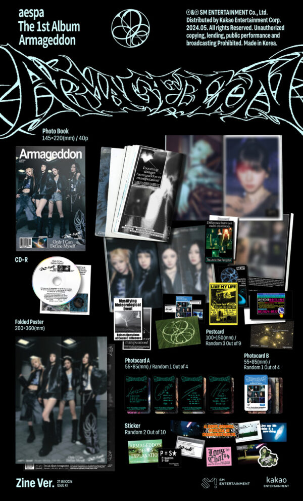 AESPA - VOL.1 [ARMAGEDDON] (ZINE VER.) Kaeguli Kpop Shop Albums and Merchandise