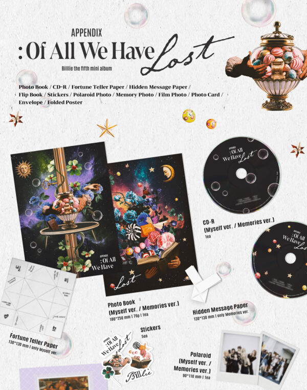 Billlie - 5th Mini Album [Of All Have Lost] (MEMORIES Ver.) (myself ver) kaeguli kpop shop albums and merchandise