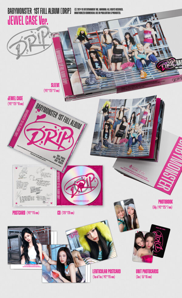 BABYMONSTER - 1st Full Album [DRIP] (Jewel Ver.) kaeguli kpop shop albums and merchandise