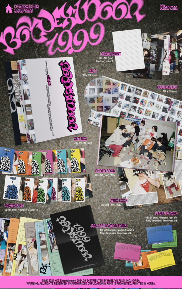 BOYNEXTDOOR - 3RD MINI ALBUM [19.99] (NICE ver.) twenty version kaeguli kpop shop albums and merchandise