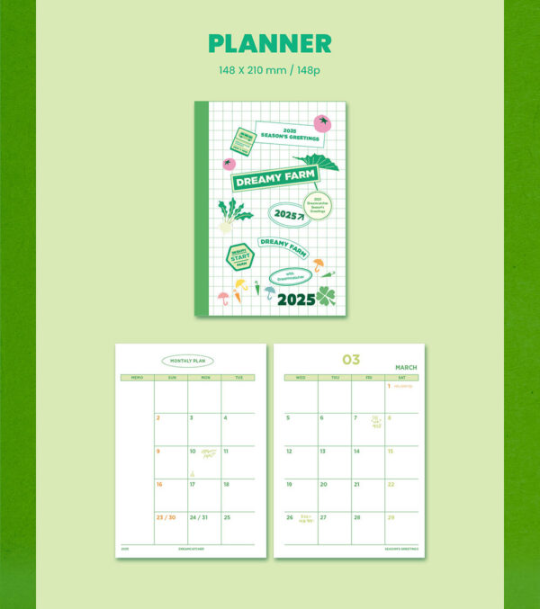드림캐쳐 (Dreamcatcher) - 2025 SEASON'S GREETINGS [A DREAM HOLIDAY] dreamy farm kaeguli kpop shop albums and merchandise