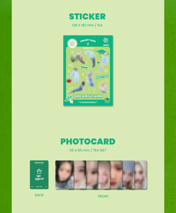 드림캐쳐 (Dreamcatcher) - 2025 SEASON'S GREETINGS [A DREAM HOLIDAY] dreamy farm kaeguli kpop shop albums and merchandise