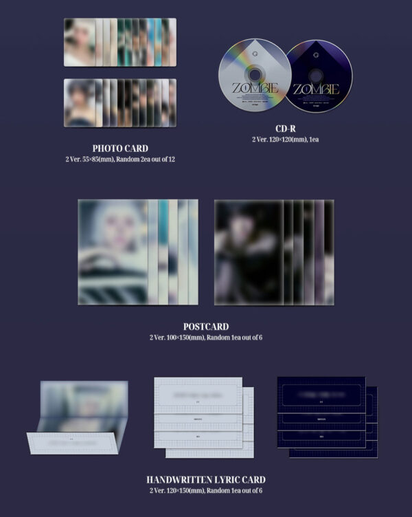 EVERGLOW - 5TH SINGLE [ZOMBIE] (PULSE Ver.) (Heart ver.) Kaeguli Kpop Shop Albums and Merchandise