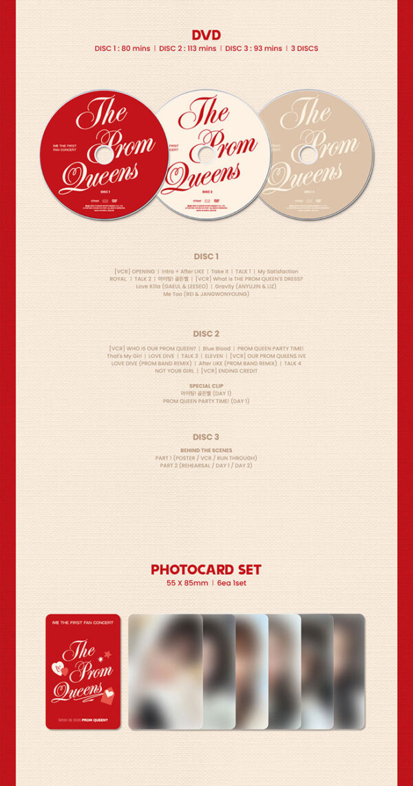 IVE - THE FIRST FAN CONCERT [THE PROM QUEENS] DVD Kaeguli Kpop Shop Albums and Merchandise