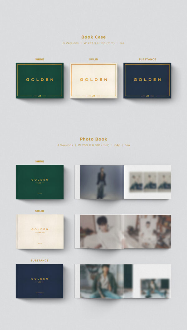 JUNG KOOK (BTS) - [GOLDEN] (SOLID ver.) substance kaeguli kpop shop albums and merchandise