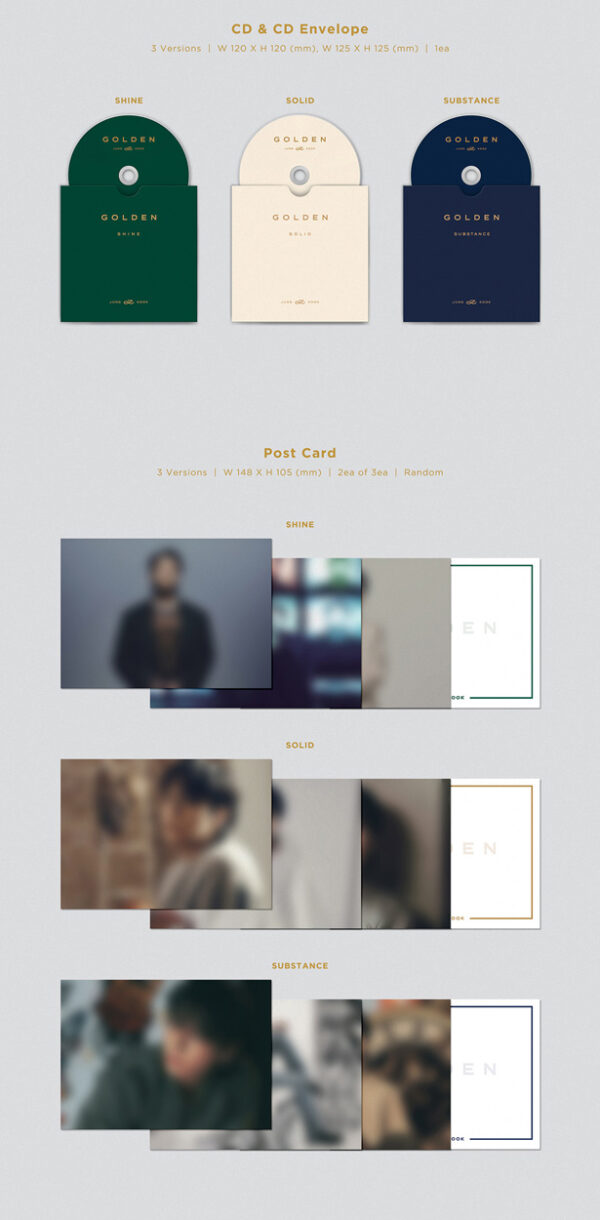 JUNG KOOK (BTS) - [GOLDEN] (SOLID ver.) substance kaeguli kpop shop albums and merchandise