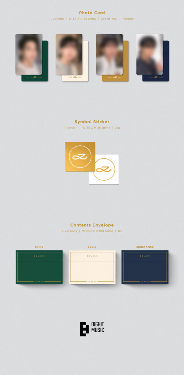 JUNG KOOK (BTS) - [GOLDEN] (SOLID ver.) substance kaeguli kpop shop albums and merchandise