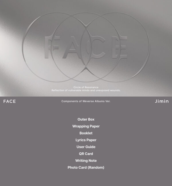 JIMIN (BTS) FACE (WEVERSE ALBUMS VER.) Kaeguli kpop shop albums and merchandise