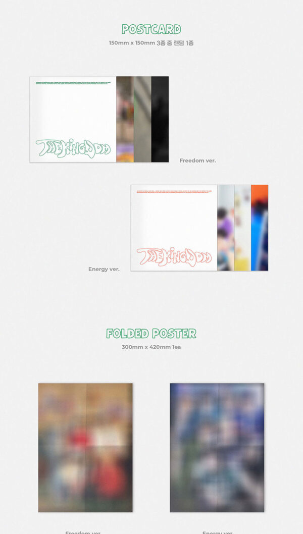 The KingDom - 8TH MINI ALBUM [REALIZE] (FREEDOM ver.) (Energy ver.) kaeguli kpop shop albums and merchandis