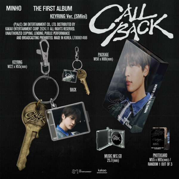 MINHO (SHINee) - 1st Full Album [CALL BACK] (Keyring Ver.) kaeguli kpop shop albums and merchandise