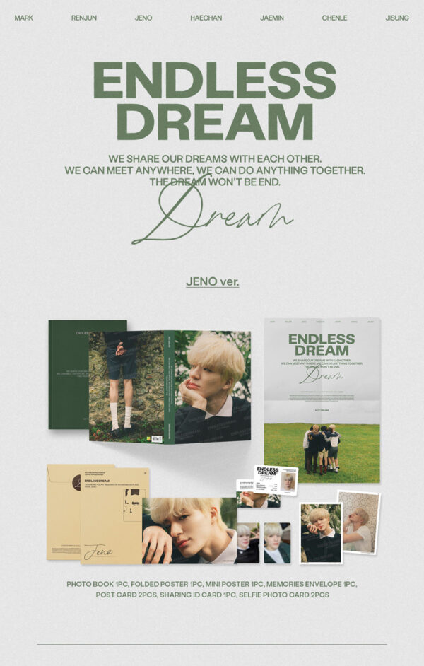 NCT DREAM - NCT DREAM PHOTOBOOK [ENDLESS DREAM] (JENO Ver.) kaeguli kpop shop albums and merchandise