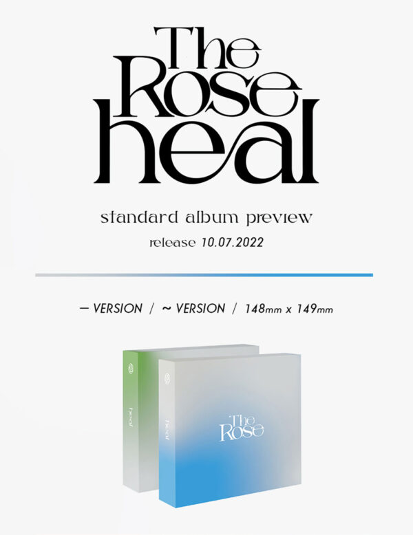 THE ROSE - [HEAL] (BLUE Ver.) (Green Ver.) Kaeguli Kpop Shop Albums and Merchandise