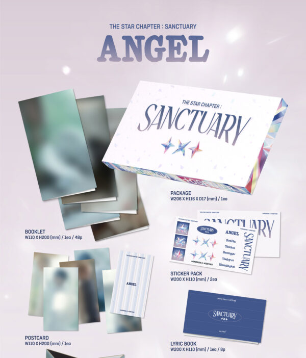 TOMORROW X TOGETHER (TXT) - 7th Mini Album [THE STAR CHAPTER: SANCTUARY] (ANGEL Ver.) (5 TYPE Random) kaeguli kpop shop albums and merchandise